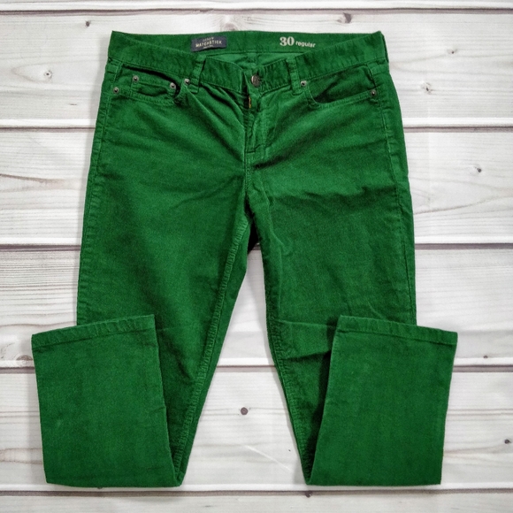 J. Crew Pants - J. Crew Matchstick Green Corduroy Pants